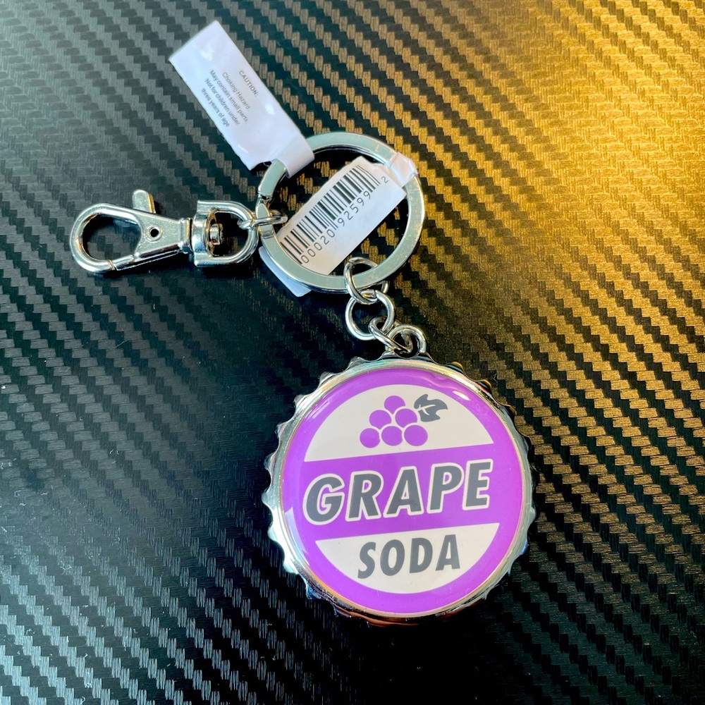 UP grape soda keychain